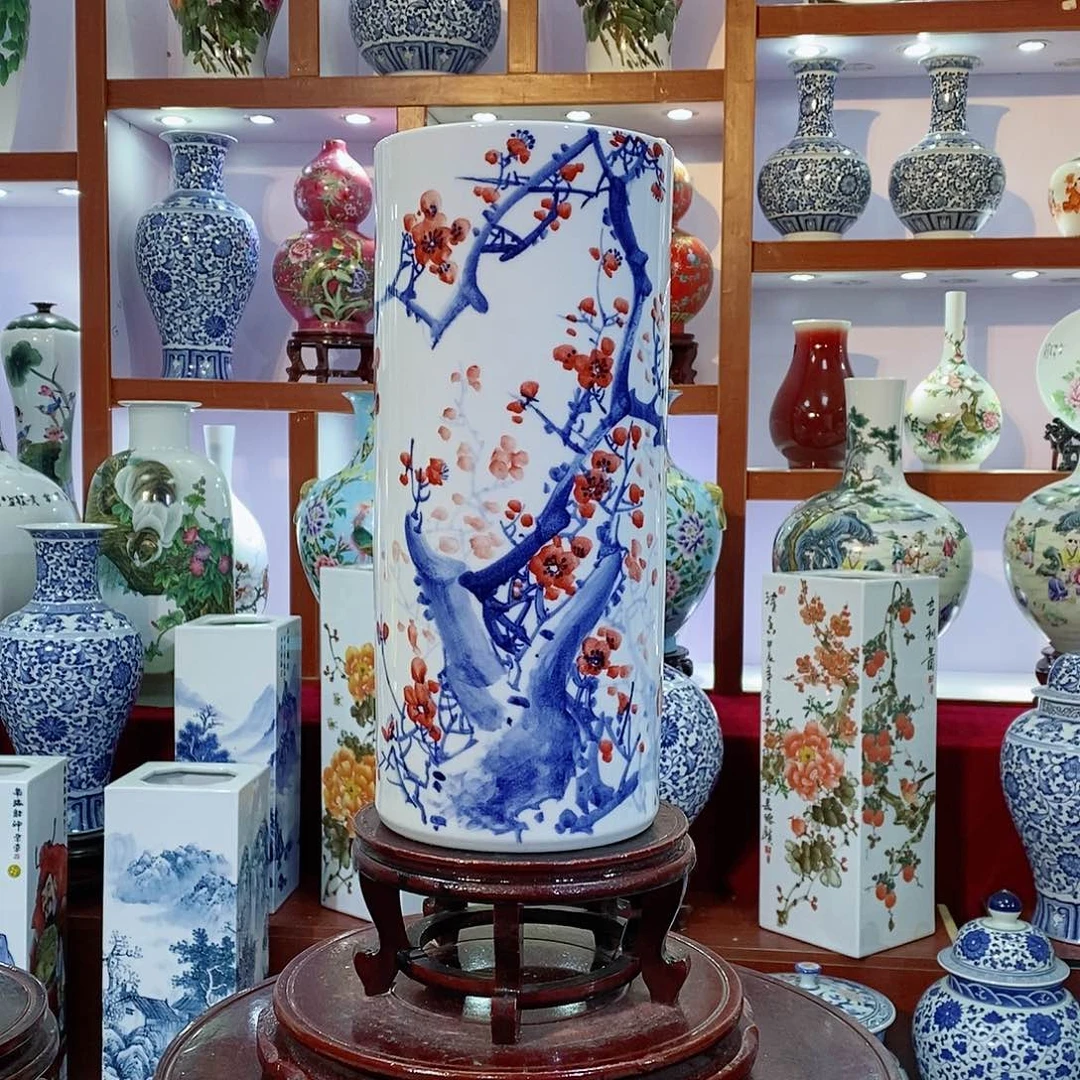 瓶景德镇手工手绘瓶