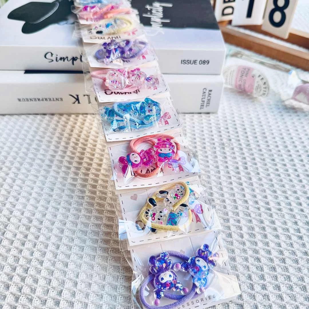 G14三丽欧立体切面儿童发圈亚克力女童可爱头绳时尚宝宝卡通发绳