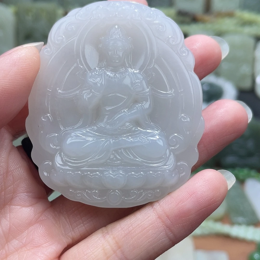 和田玉未镶嵌吊坠(不含链)