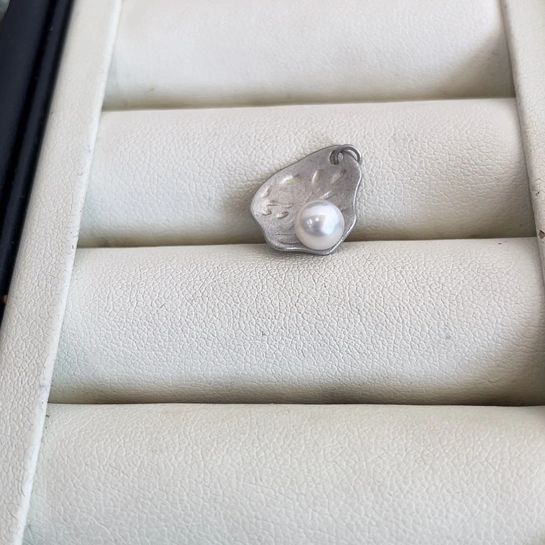 海水珍珠颈饰银S925镶嵌