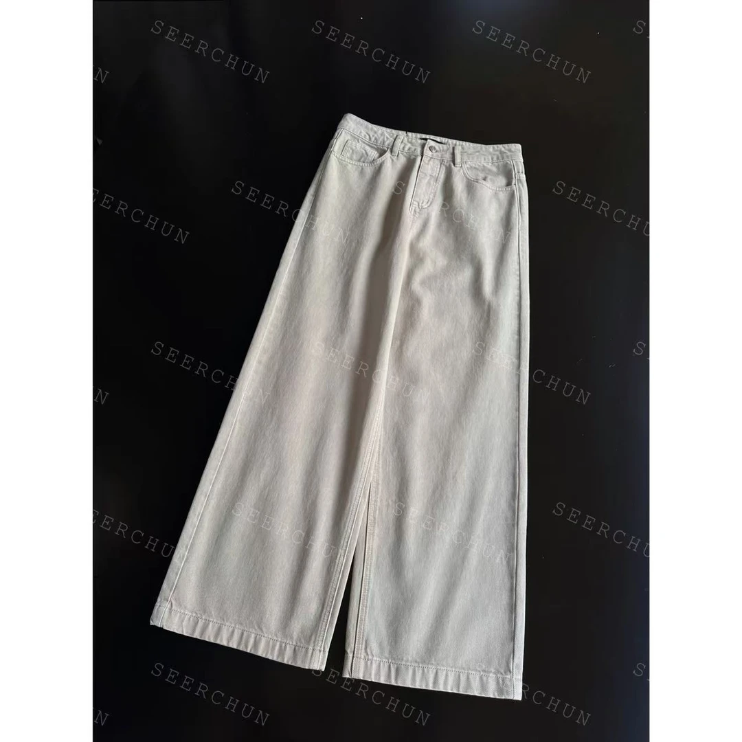 【纯纯女装】SEER CHUN 高品质极简直筒牛仔裤 52453