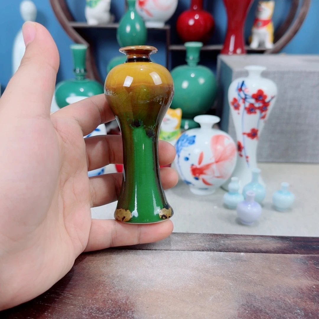 陶瓷手工小花器摆件