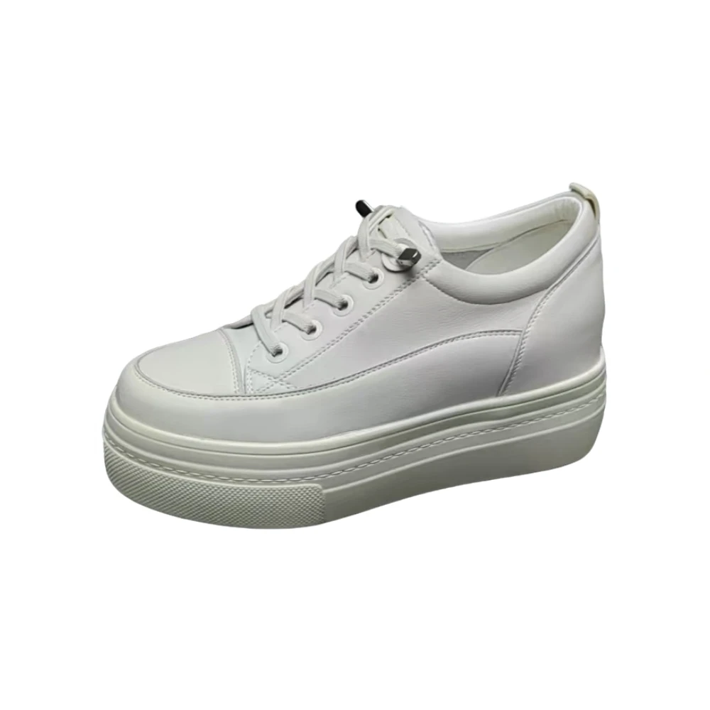 5007  28011真皮厚底小白鞋 （标准尺码）**XGBL