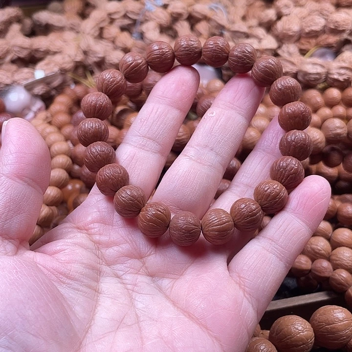 猴头核桃手串自然泛油1.2通同尺