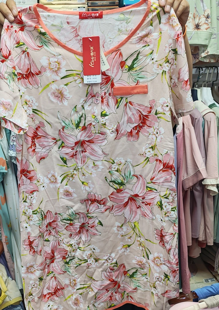 夏季女士宽松可外穿透气舒适睡衣家居服