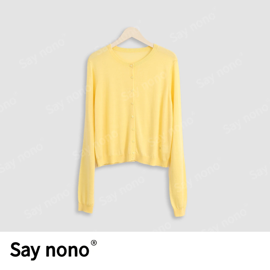 懒猫nono│Saynono “欧若风”轻薄微透防晒针织开衫/XXFL2562