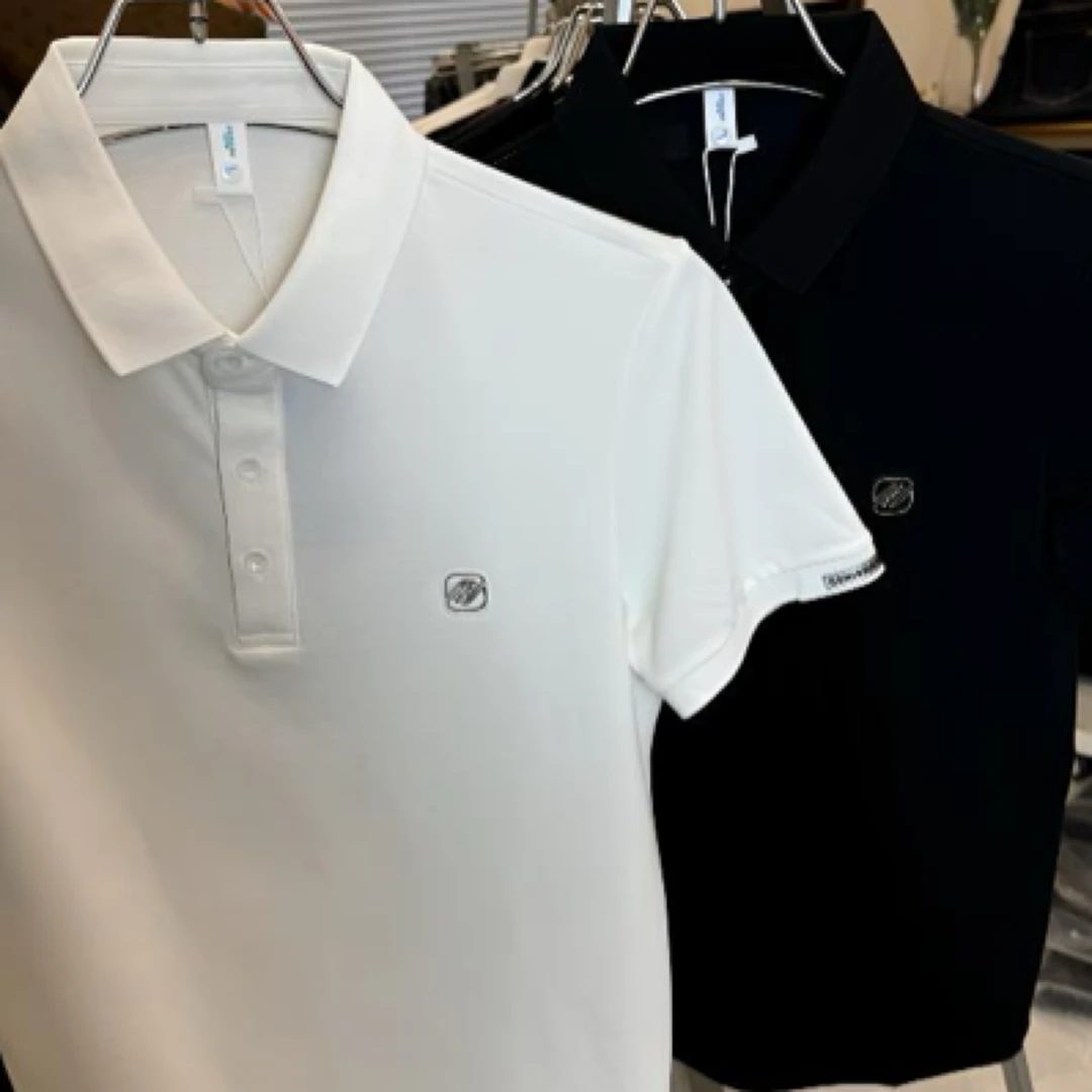 九九良品26000短袖夏季纯色Polo衫休闲男士经典修身百搭