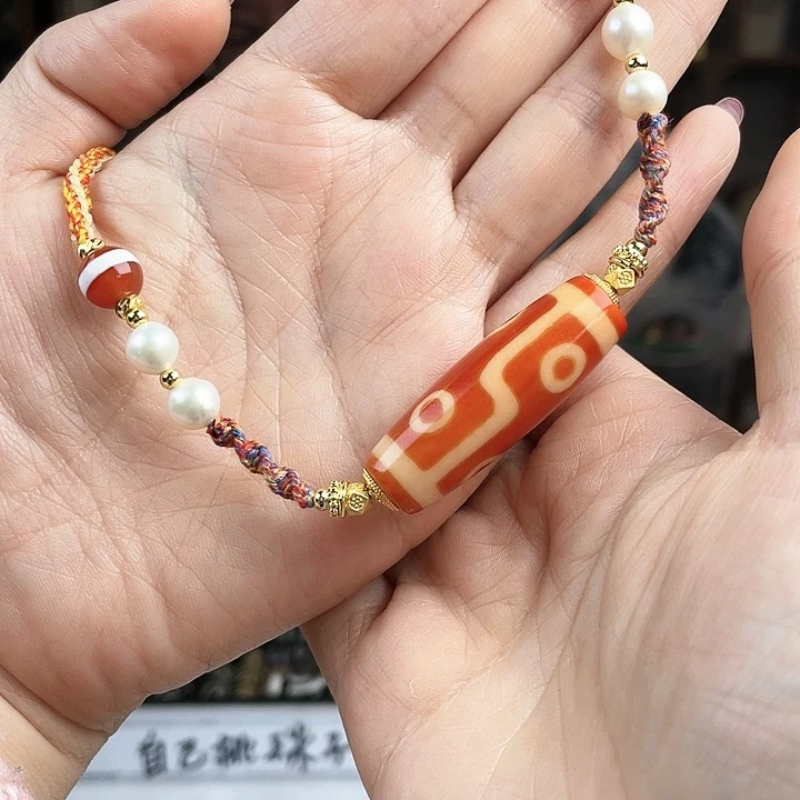 玛瑙/玉髓颈饰合金