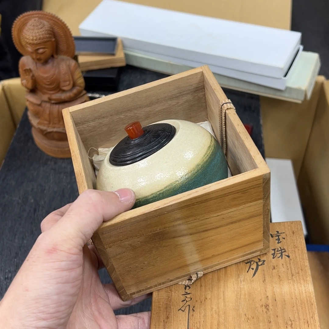 陶瓷日本中古工艺品摆件