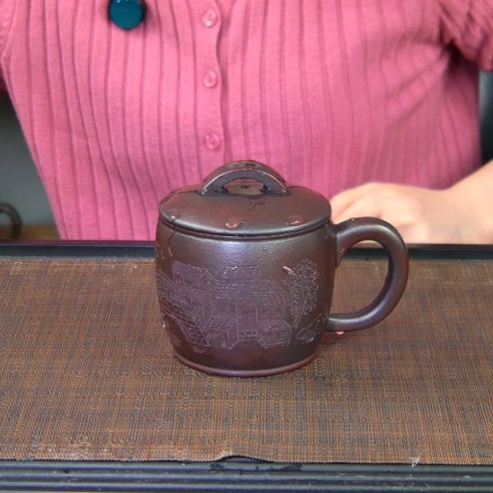 茶杯紫砂高货放漏