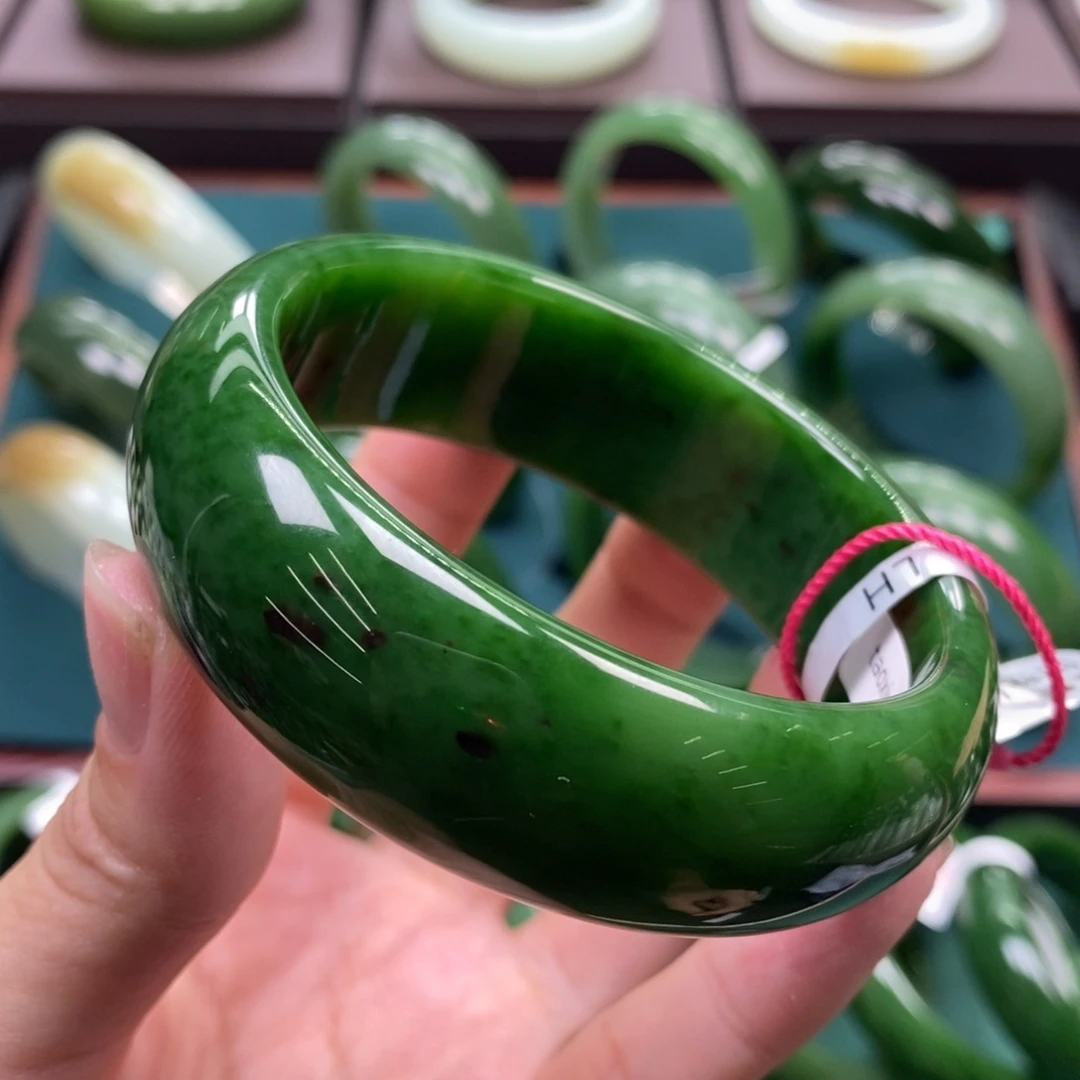 和田玉（碧玉）未镶嵌手镯5859