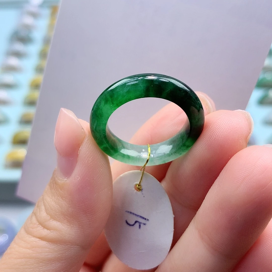 未镶嵌戒指翡翠15口
