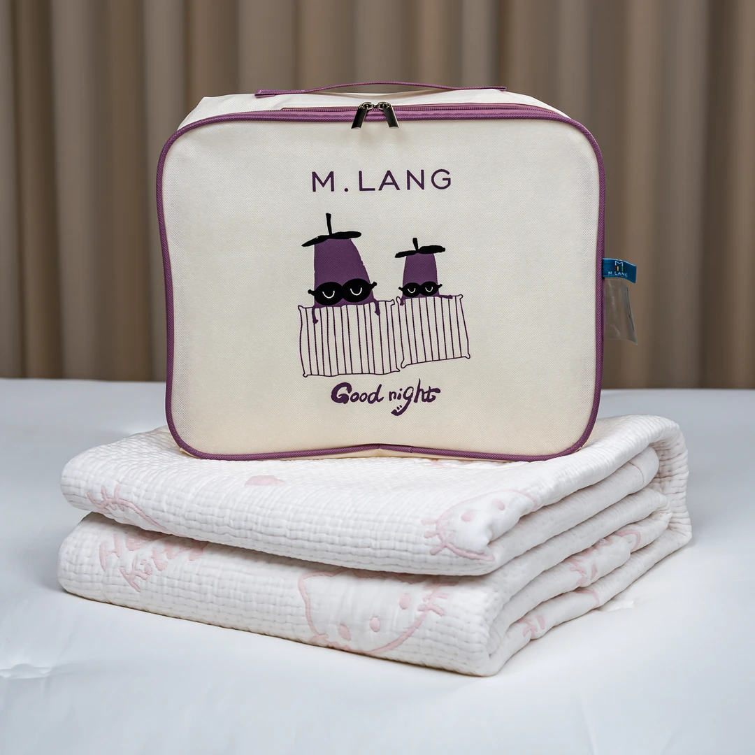 【京かわ会社】 多巴胺凉感毯 150*200cm 气孔猫头