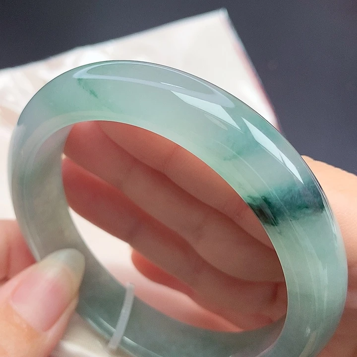 翡翠未镶嵌手镯58.4圈口