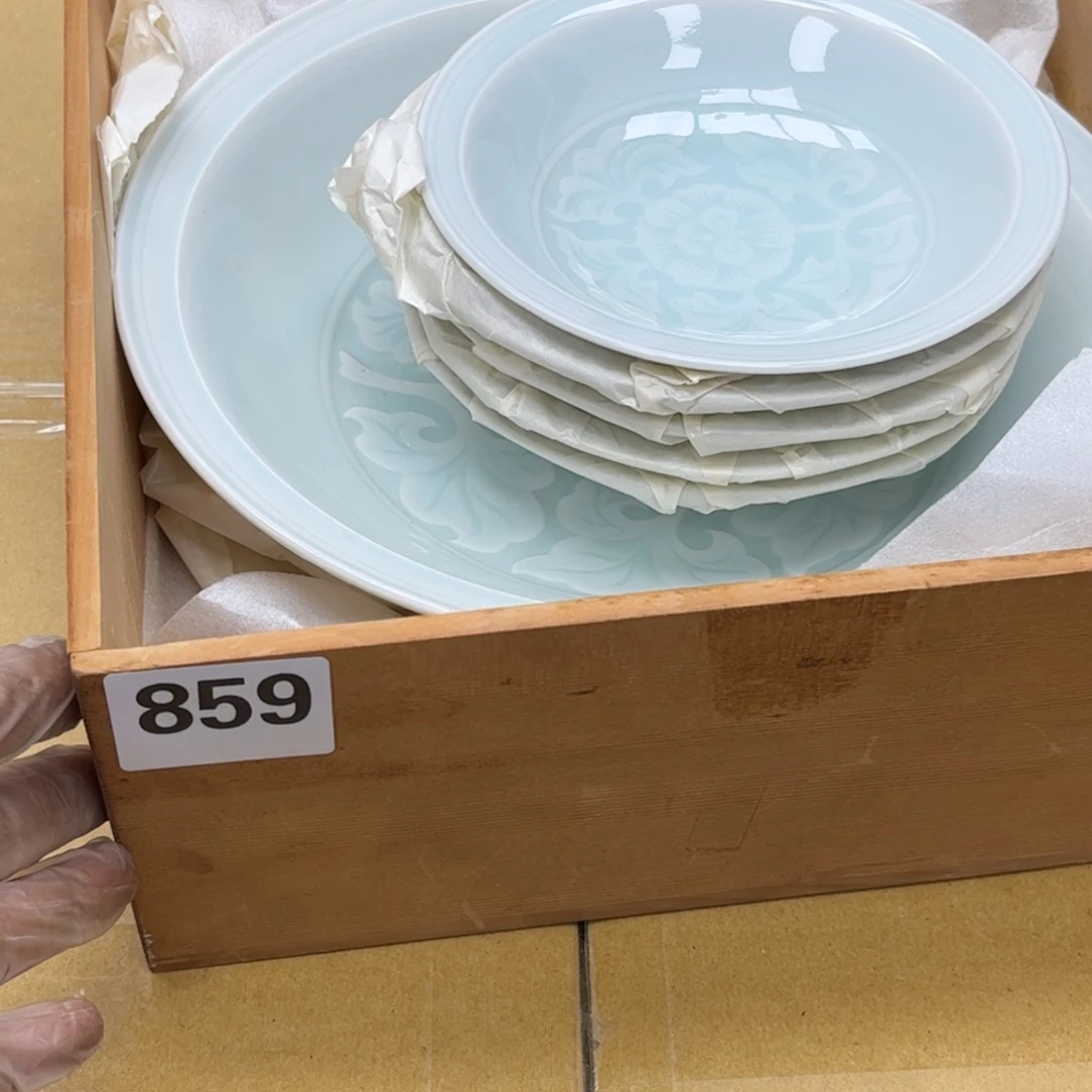瓷片摆件工艺品摆件666