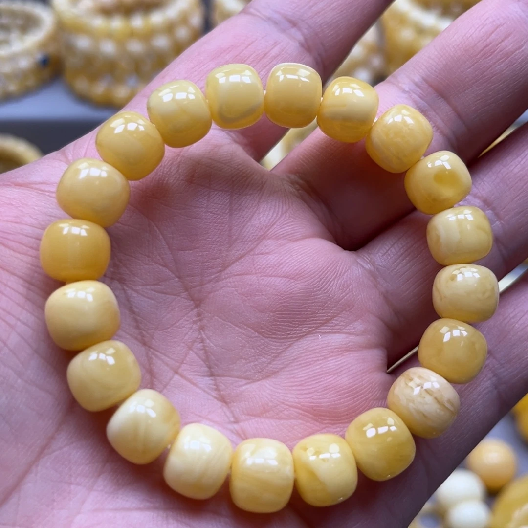 琥珀未镶嵌手链手串