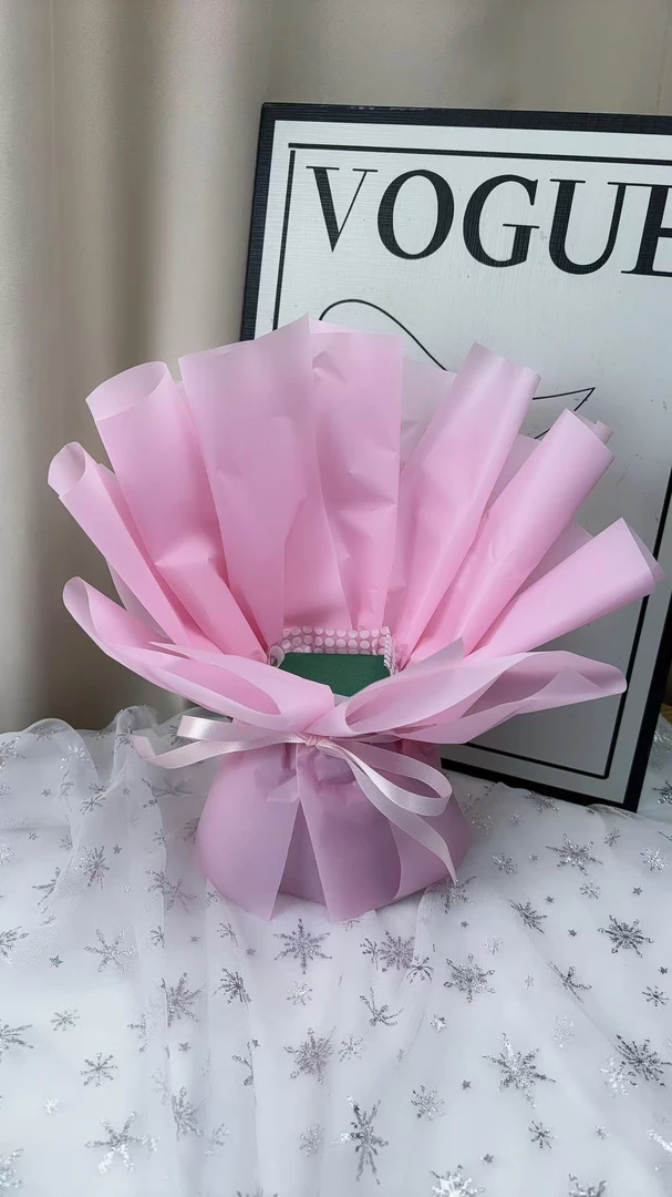 免包装小空壳花篮桃粉色，纯手工制作diy