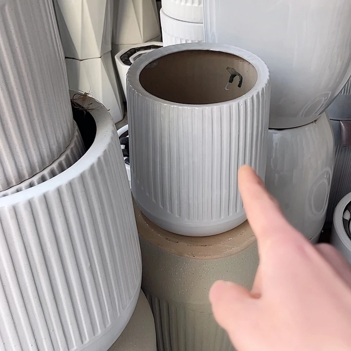 红陶陶瓷花盆默认微瑕