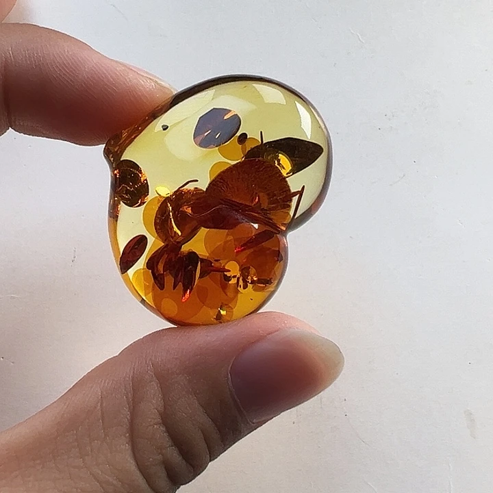 琥珀（花珀）未镶嵌颈饰