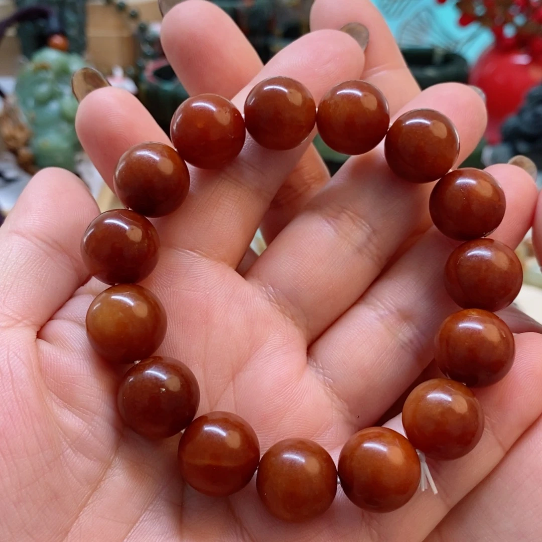 蛇纹石玉手串未镶嵌