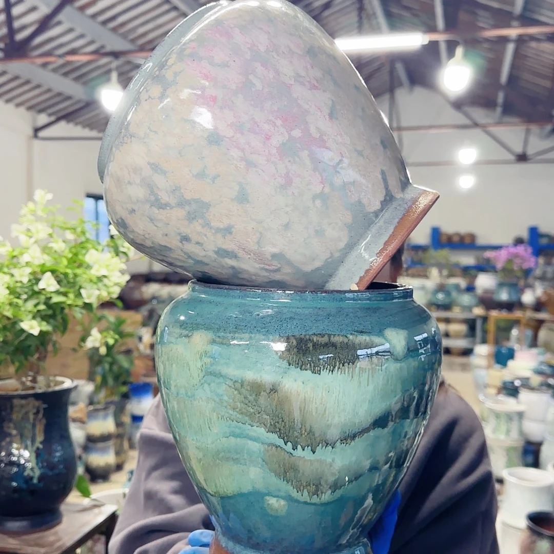 花盆紫砂高21口16