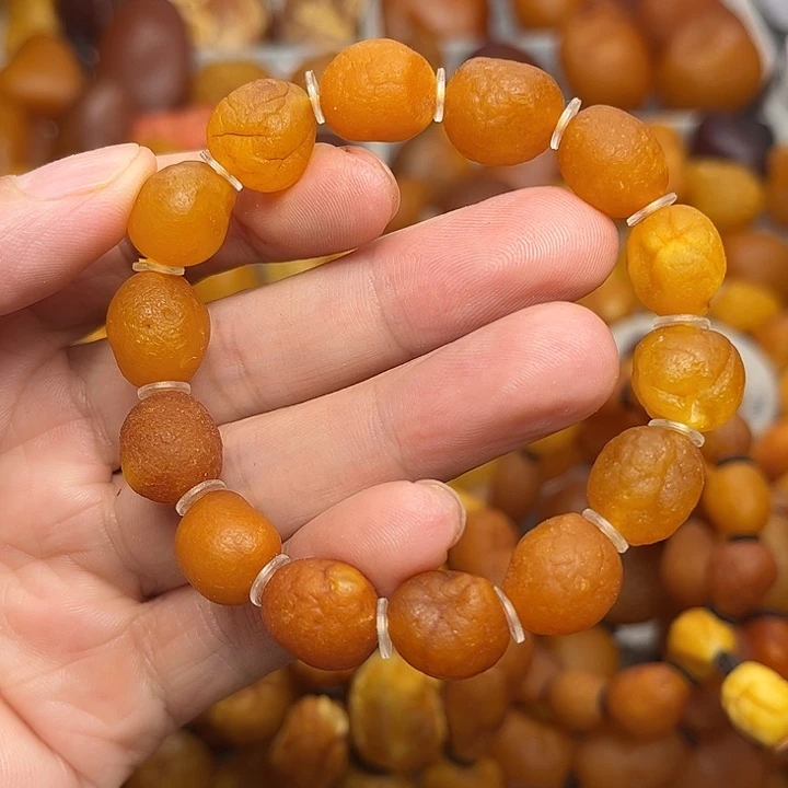 未镶嵌琥珀裸石天然蜜蜡手串