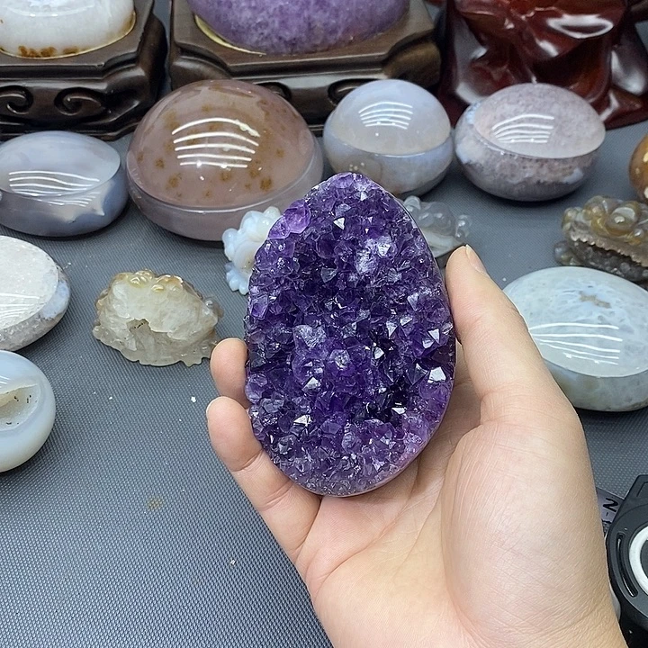 摆件未镶嵌紫晶紫晶龙蛋