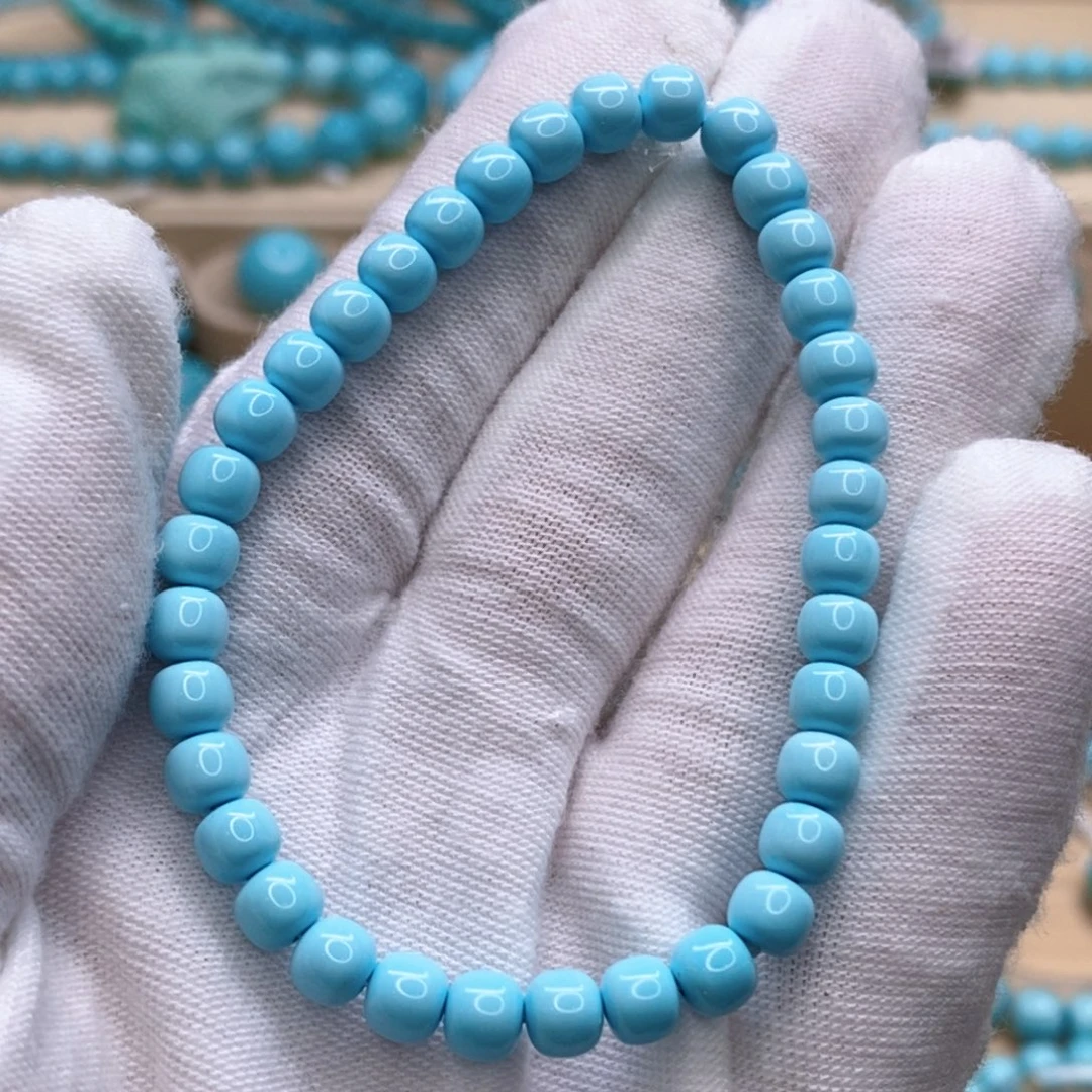 绿松石未镶嵌珠宝奇石5.5mm