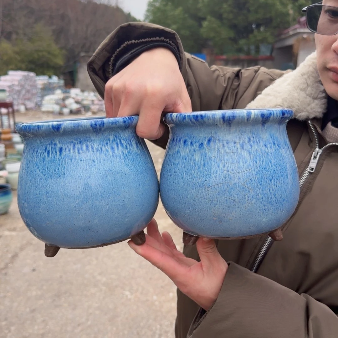 紫砂公道杯口15高16（两个蓝蜜豆