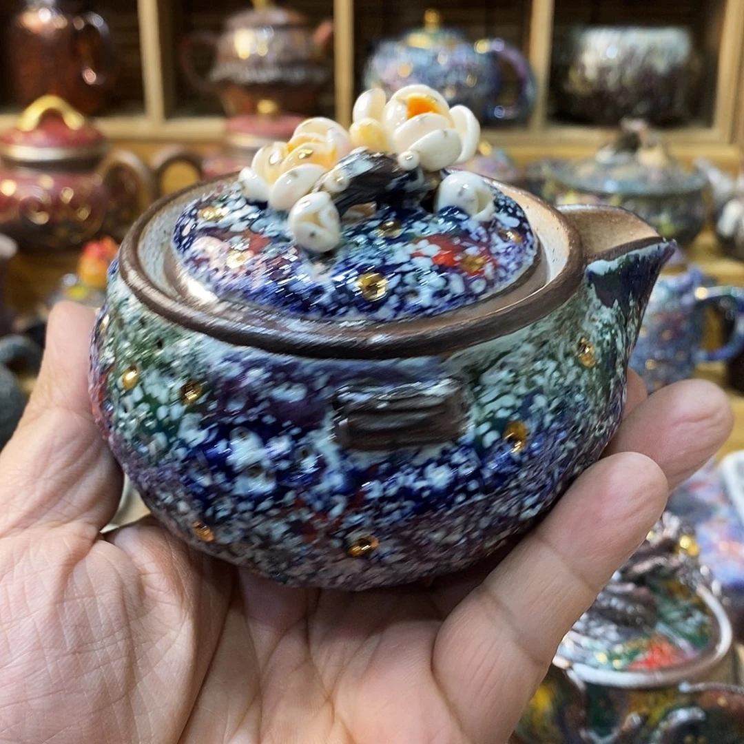 粗陶志野柴烧茶器