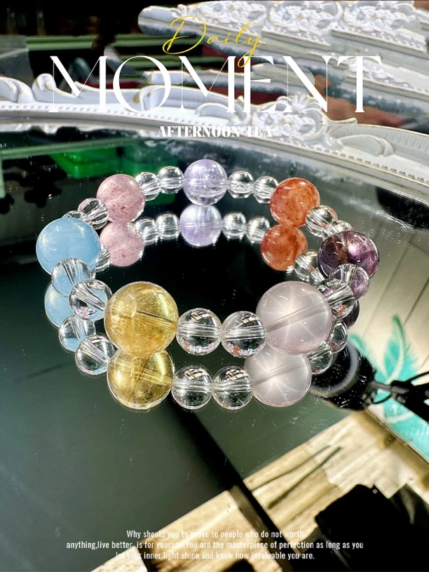 DB03天然彩色糖豆多宝手串/多样性发其一