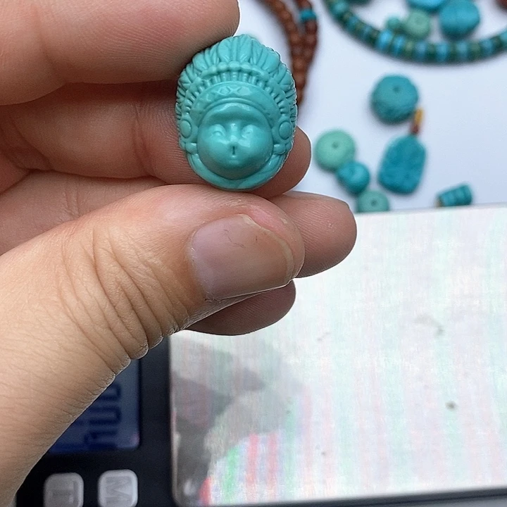 未镶嵌绿松石珠宝奇石