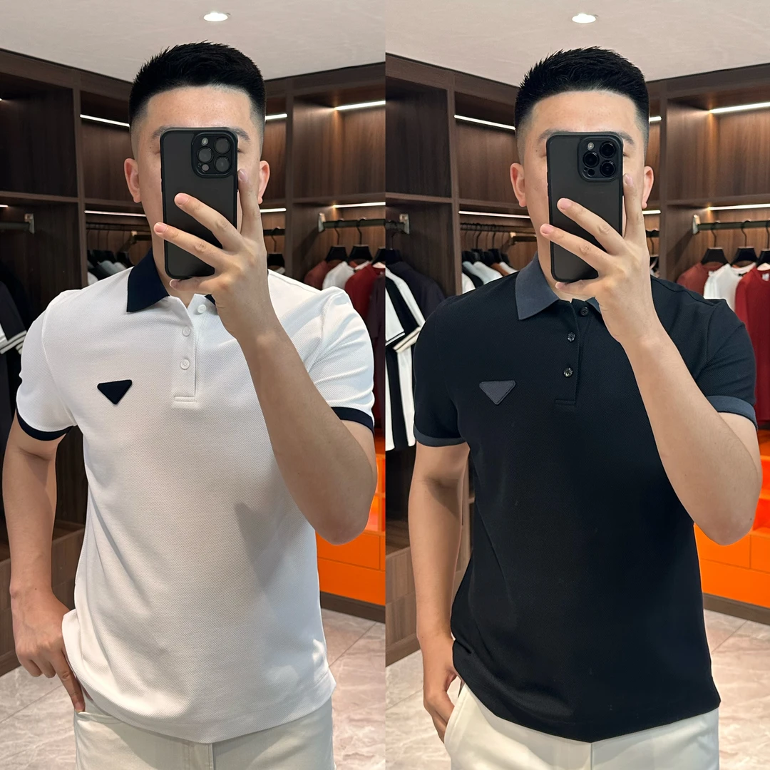 【爵派尔POLO】QW952男士轻奢三角标小开叉"羊绒混纺"polo衫