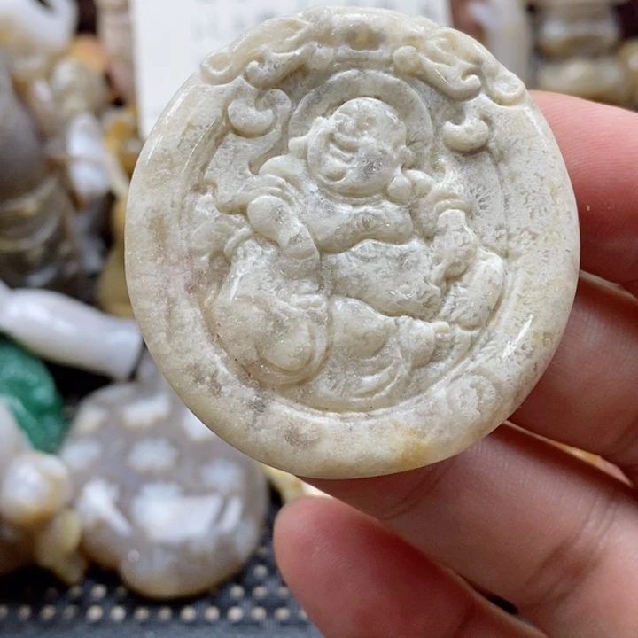 硅化珊瑚（珊瑚玉）颈饰未镶嵌7***j