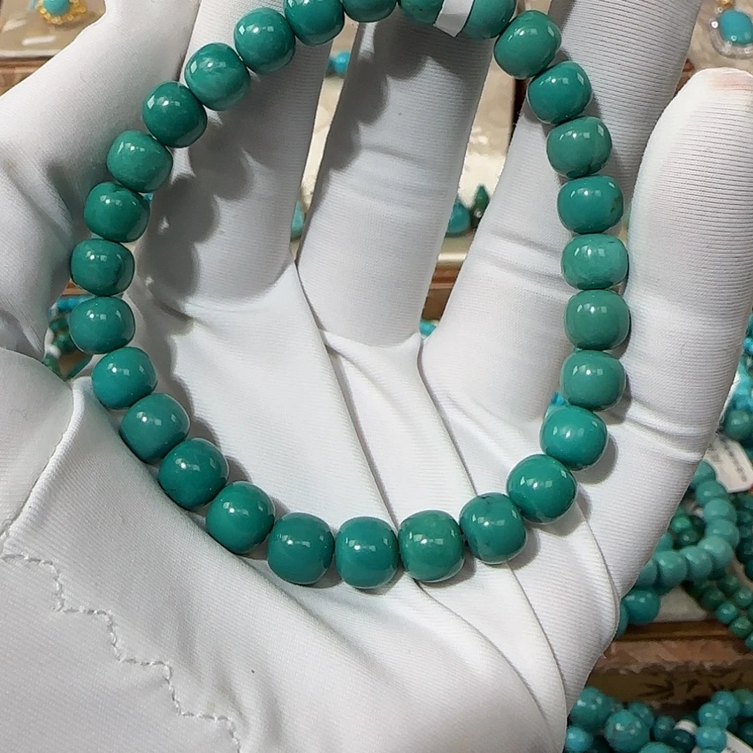 绿松石未镶嵌7mm➕单珠