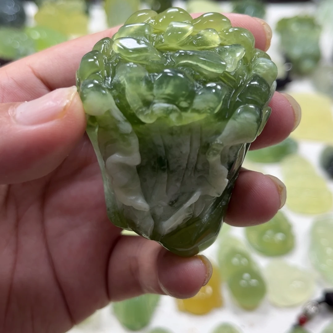 岫玉未镶嵌手把件