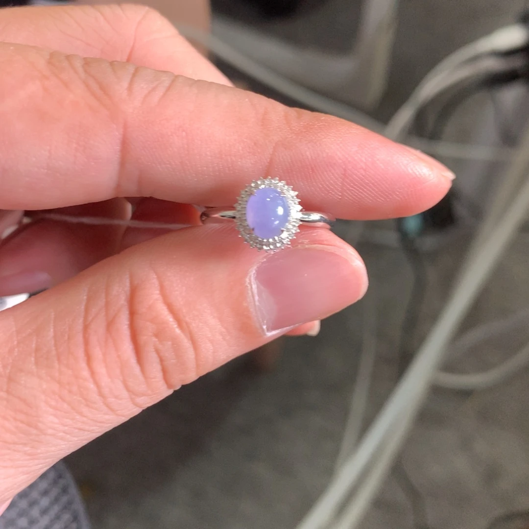 翡翠18K金镶嵌戒指翡翠