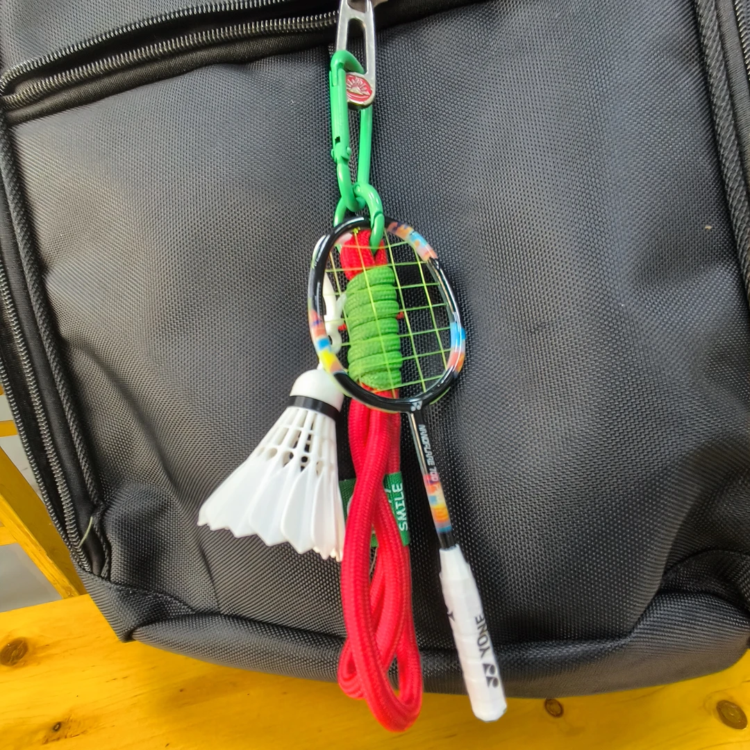 迷你羽毛球拍挂件可作羽球人礼物适合送球搭子