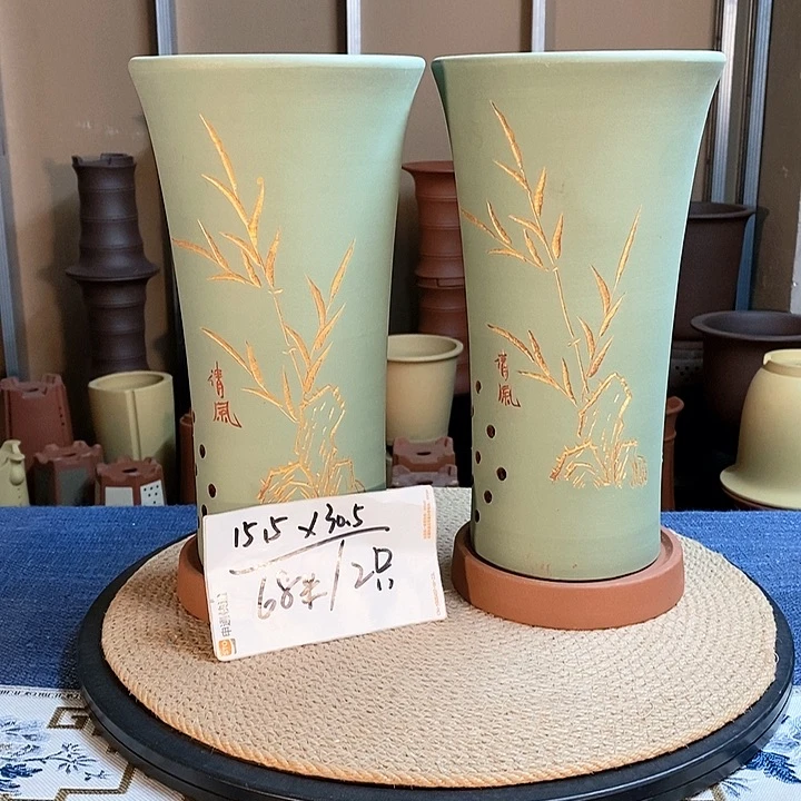 紫砂花盆紫砂花盆