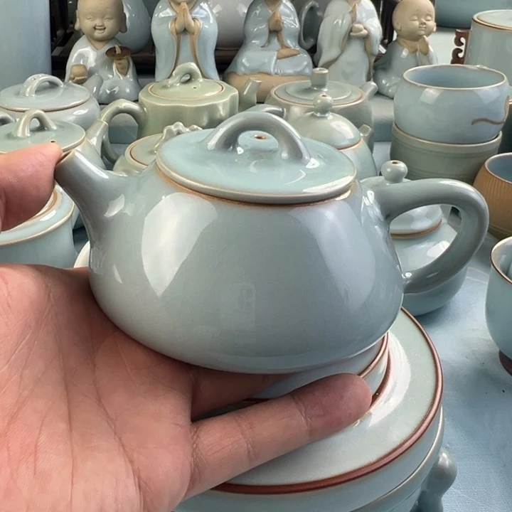 纯矿石微瑕石瓢壶……