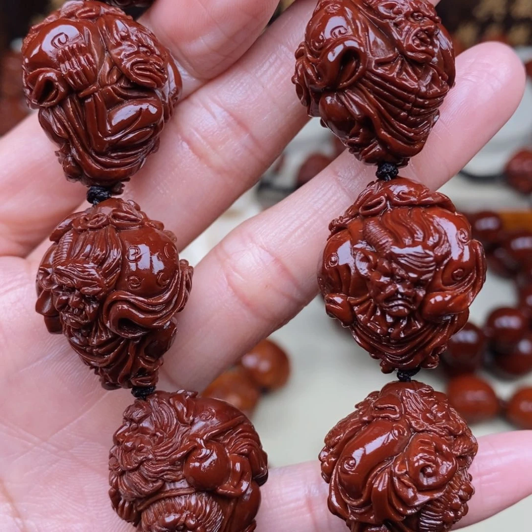 橄榄核吊坠?钟馗，