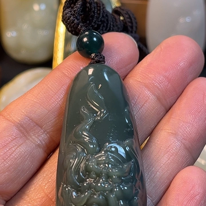 和田玉（青玉）未镶嵌挂件