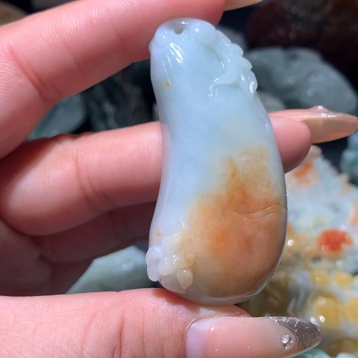 翡翠未镶嵌颈饰保真天然A货翡翠