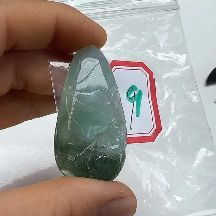 翡翠未镶嵌吊坠(不含链)@**哥