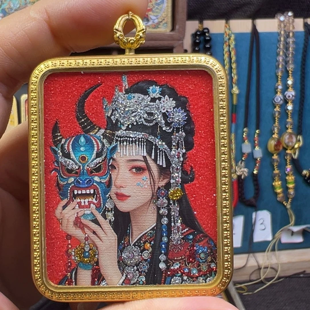 &***吊坠美丽的唐卡结缘