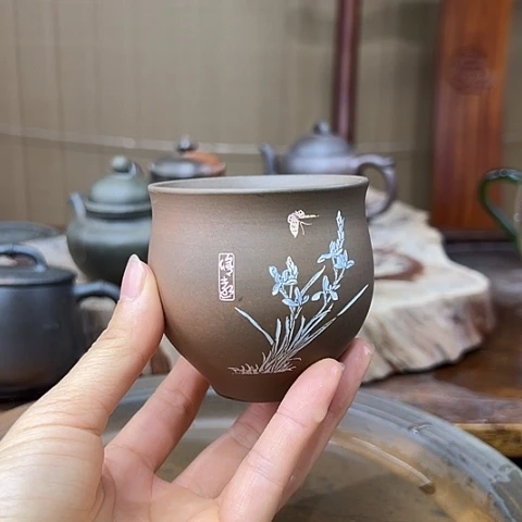 孟***了戬谷龙窑坭兴陶柴烧壶10