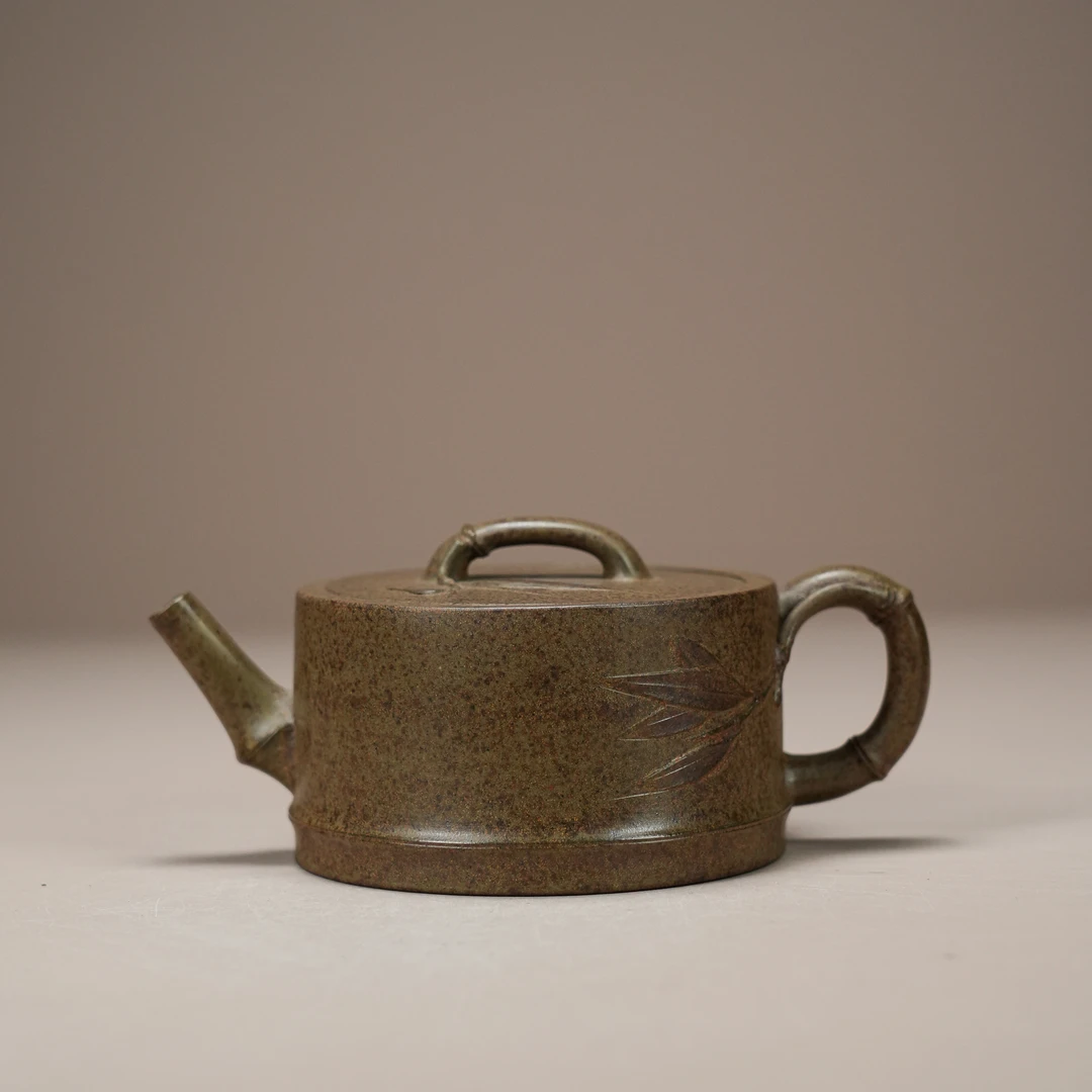 A1051402 竹段壶 紫砂壶 青段高温 10