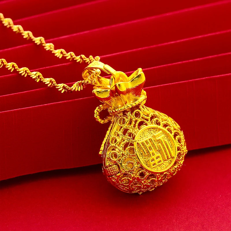 新款镂空福袋项链时尚百搭高级感满满好寓意送妈妈老婆礼商品图