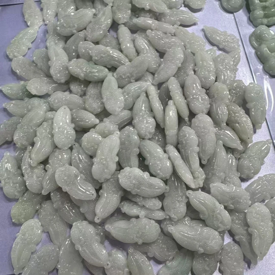 天然缅甸a货翡翠白菜吊坠 C305—多样性发一