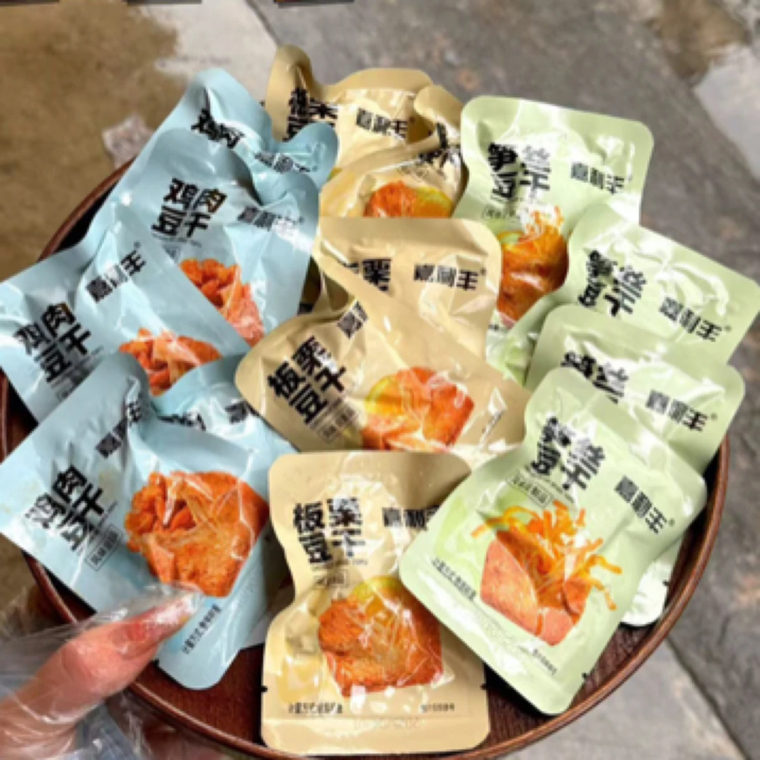 夹心笋丝鸡肉豆干板栗豆干即食零食
